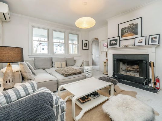 Fireplace, Interior, Living room, Pendant Lights