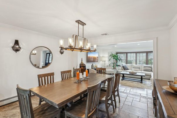 Dining room, Interior, Living room, Pendant Lights