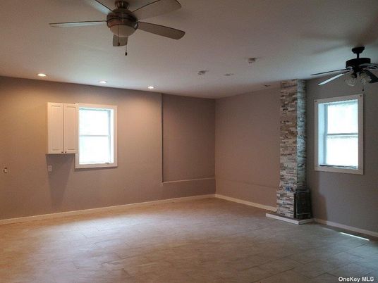 Empty room, Interior, Recessed Lighting, Stone Walls