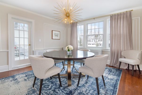 Dining room, Interior, Wood Texture Flooring