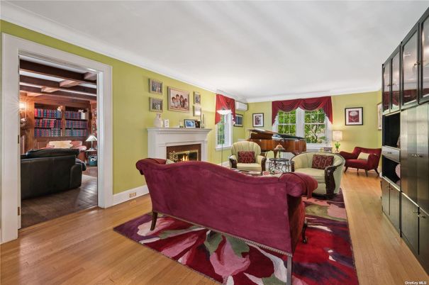 Fireplace, Interior, Living room, Piano, Wood Texture Flooring