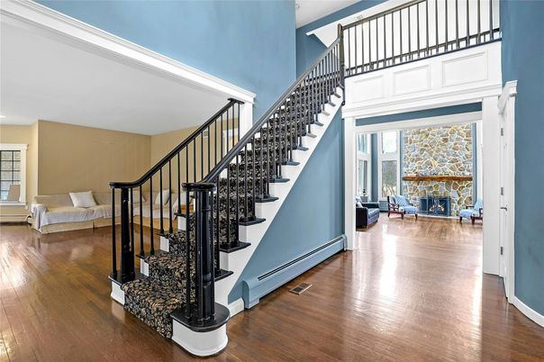 Fireplace, Interior, Wood Texture Flooring