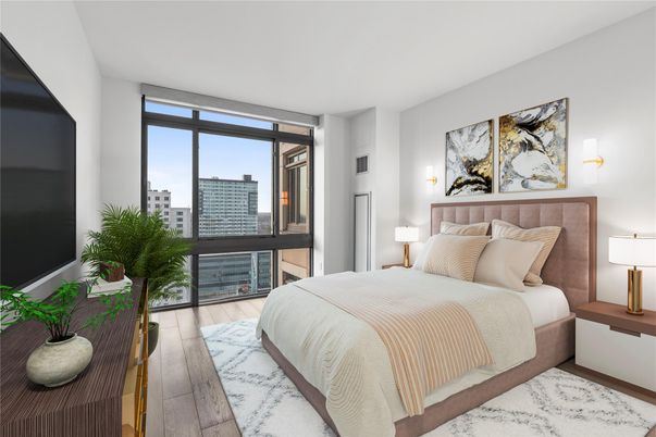 Bedroom, Interior, Wood Texture Flooring