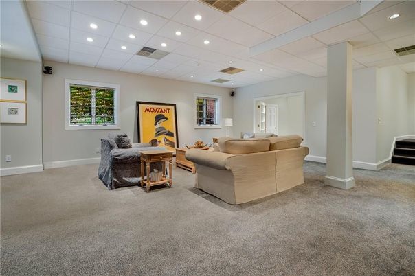 Interior, Living room, Recessed Lighting