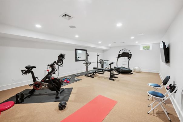 Fitness Equipment, Interior, Recessed Lighting