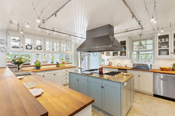 Interior, Kitchen, Pendant Lights, Stainless Steel Appliances