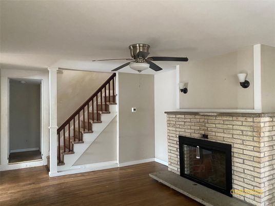 Fireplace, Interior, Wood Texture Flooring