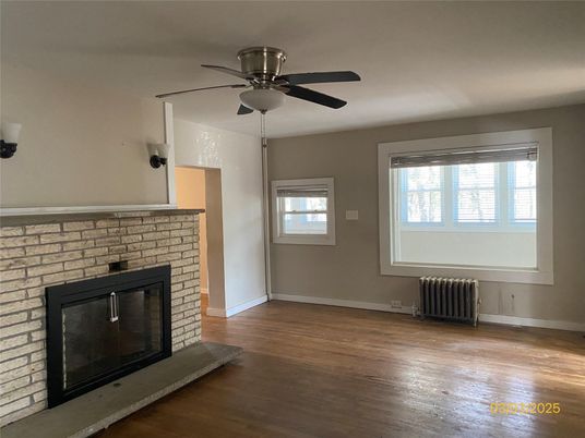 Empty room, Fireplace, Interior, Wood Texture Flooring