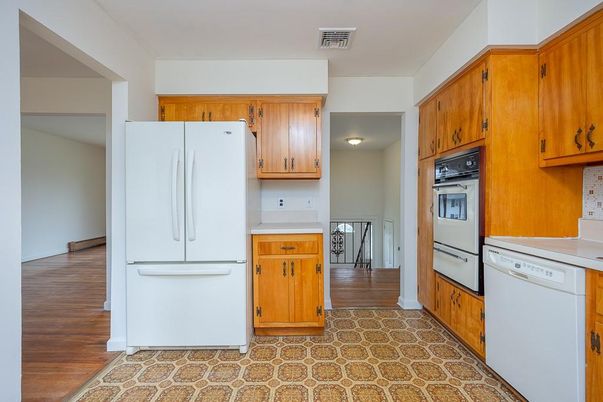 Interior, Kitchen, Wood Texture Flooring