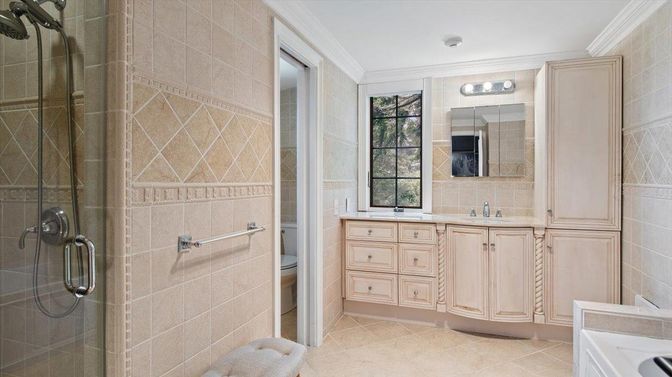 Bathroom, Glass Shower, Interior