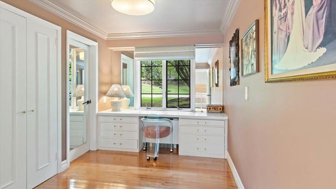 Home Office, Interior, Wood Texture Flooring