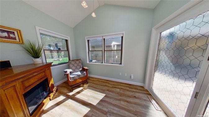 Fireplace, Interior, Wood Texture Flooring