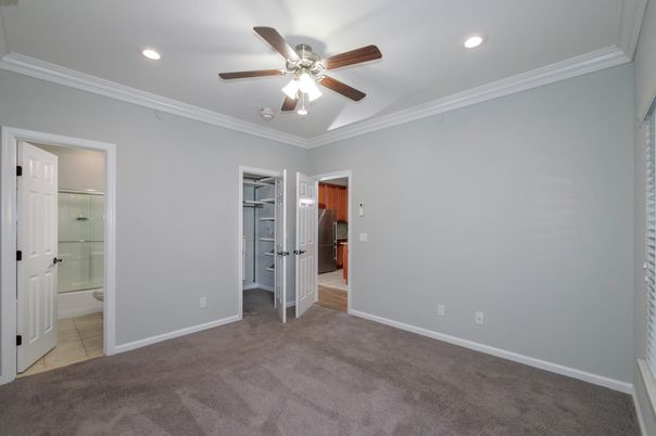 Bathroom, Empty room, Interior, Recessed Lighting