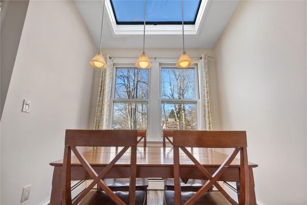 Dining room, Glass Ceilings, Interior, Pendant Lights