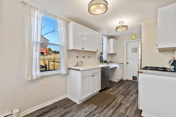 Interior, Kitchen, Wood Texture Flooring