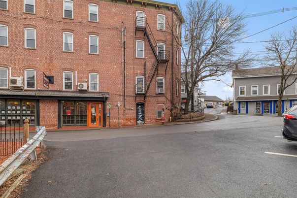 Exterior, Facade, Brick Facade, Condo Building