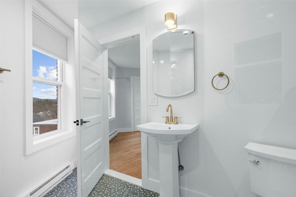 Bathroom, Interior, Wood Texture Flooring