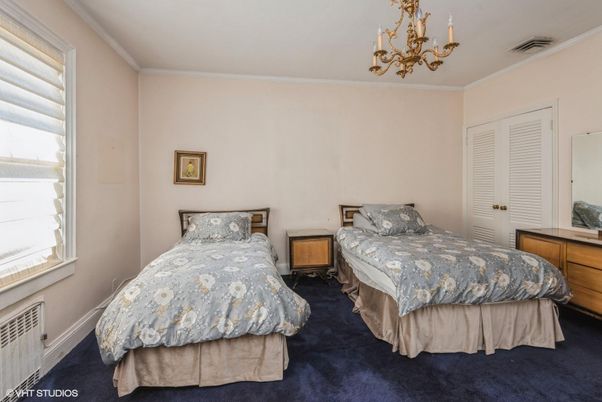 Bedroom, Chandelier, Interior