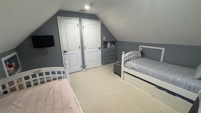 Bedroom, Interior, Recessed Lighting