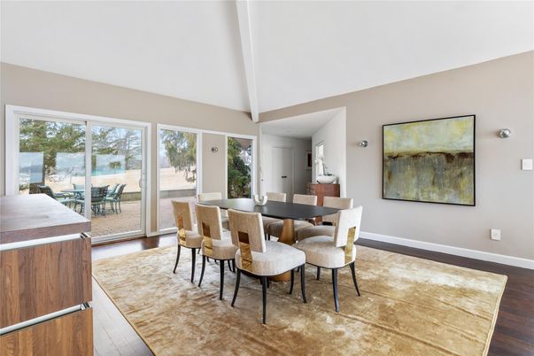 Dining room, Interior, Wood Texture Flooring