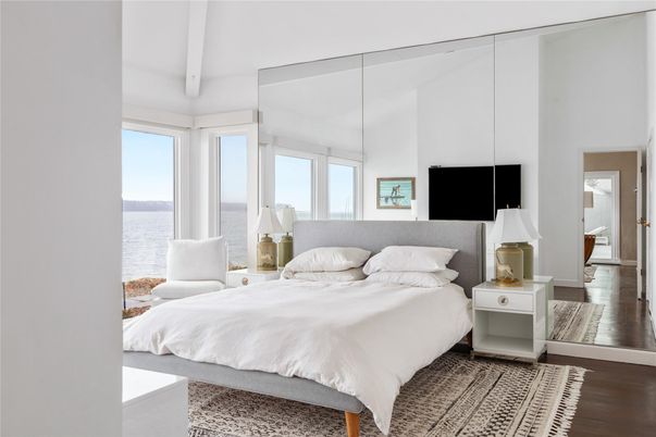 Bedroom, Interior, Water, Wood Texture Flooring