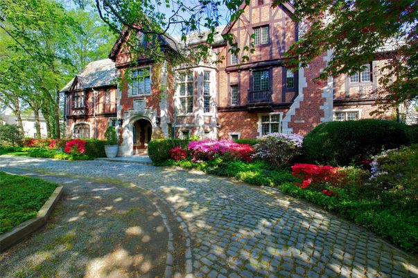 Exterior, Facade, Brick Facade, Tudor Revival