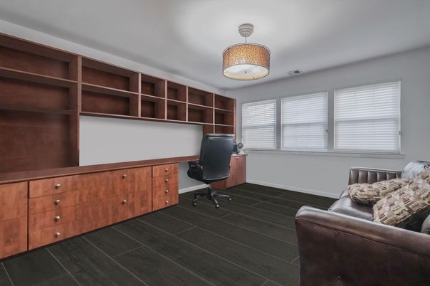 Home Office, Interior, Wood Texture Flooring