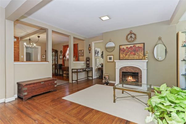 Fireplace, Interior, Wood Texture Flooring
