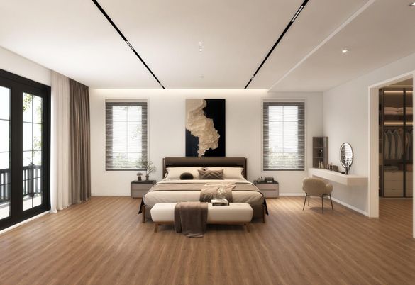 Bedroom, Interior, Wood Texture Flooring