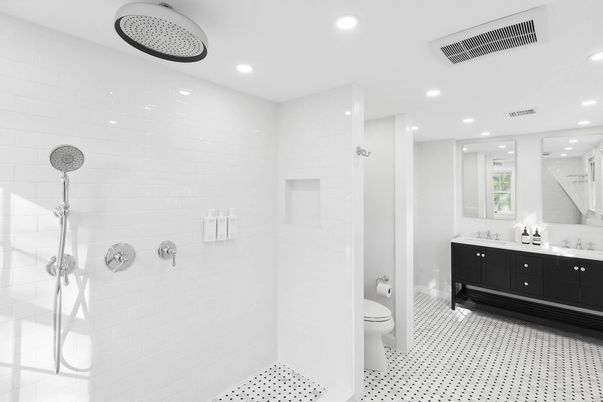 Bathroom, Interior, Recessed Lighting