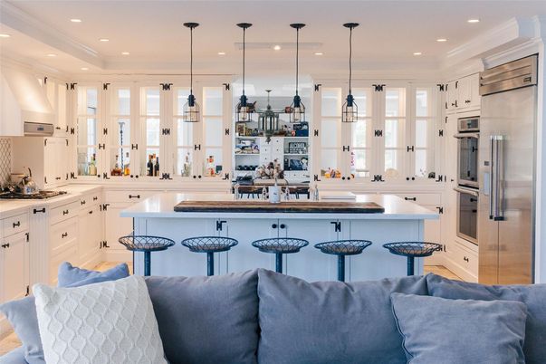 Interior, Kitchen, Pendant Lights, Recessed Lighting, Stainless Steel Appliances