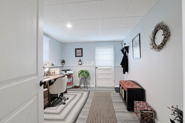 Home Office, Interior, Recessed Lighting