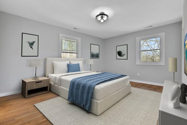 Bedroom, Interior, Wood Texture Flooring