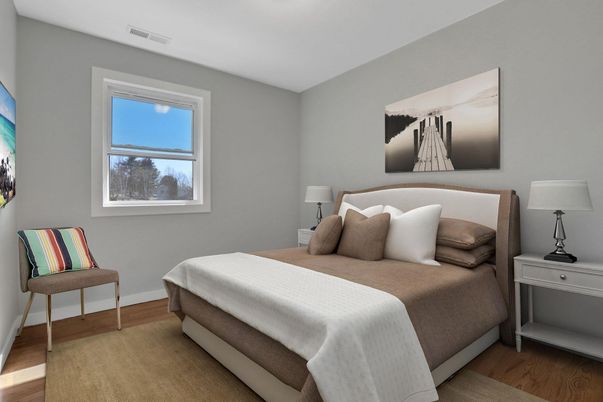 Bedroom, Interior, Wood Texture Flooring