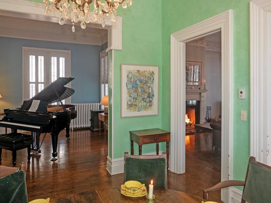 Fireplace, Interior, Piano, Wood Texture Flooring