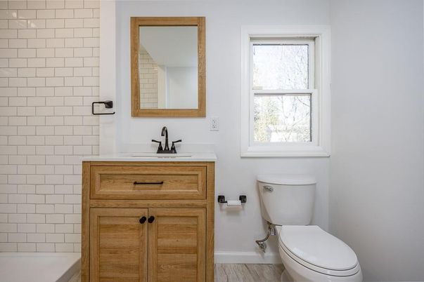 Bathroom, Interior, Wood Texture Flooring