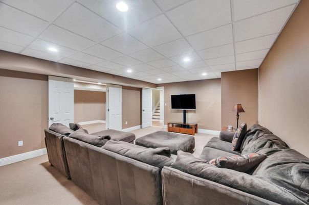 Interior, Living room, Recessed Lighting