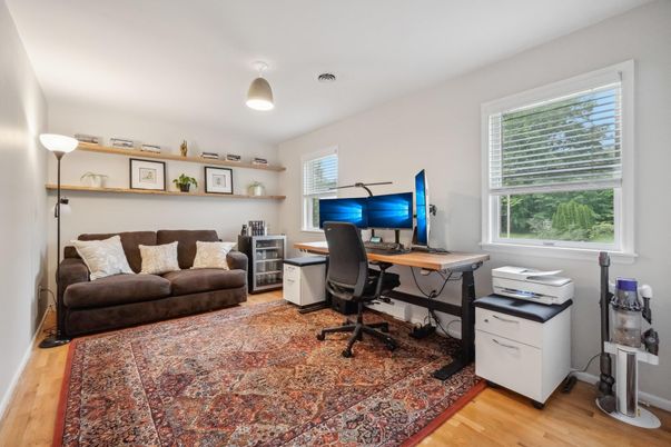 Home Office, Interior, Wood Texture Flooring