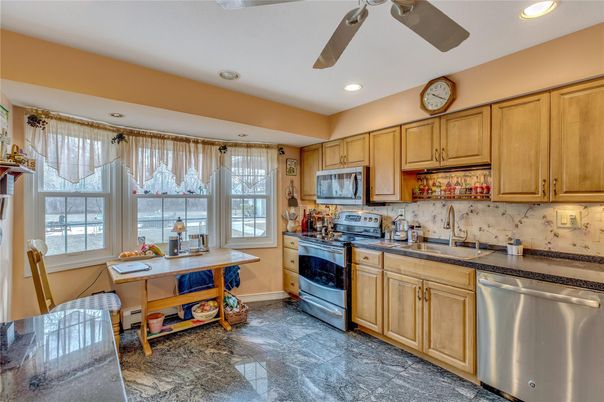 Interior, Kitchen, Recessed Lighting, Stainless Steel Appliances