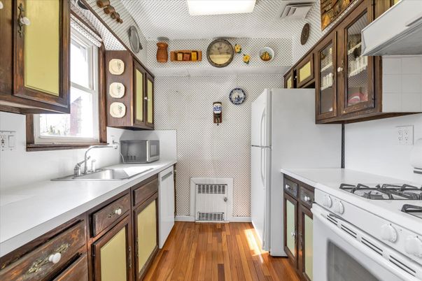 Interior, Kitchen, Wood Texture Flooring