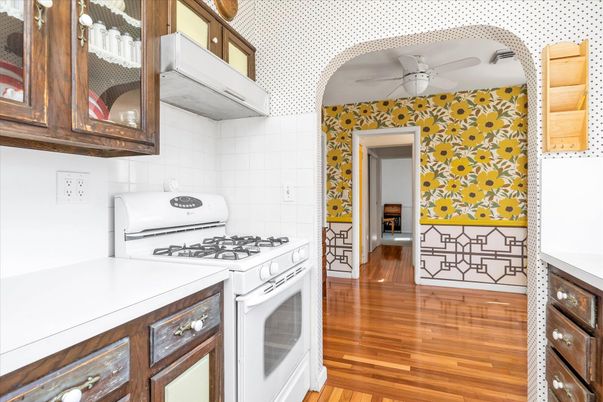 Interior, Kitchen, Wood Texture Flooring