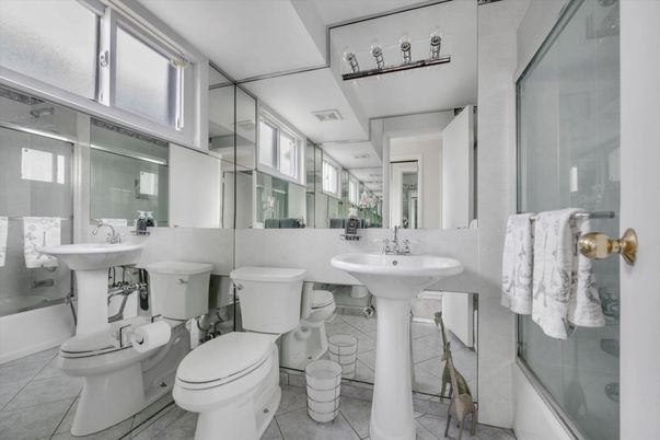 Bathroom, Dual Sink Vanities, Glass Shower, Interior