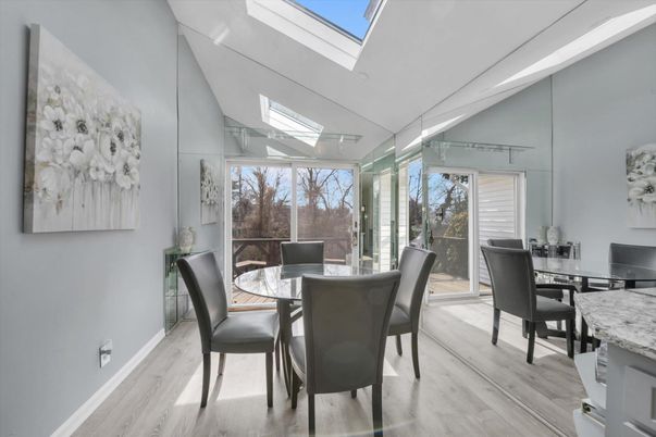 Dining room, Interior, Wood Texture Flooring
