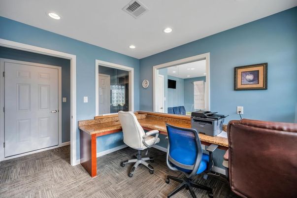 Home Office, Interior, Recessed Lighting