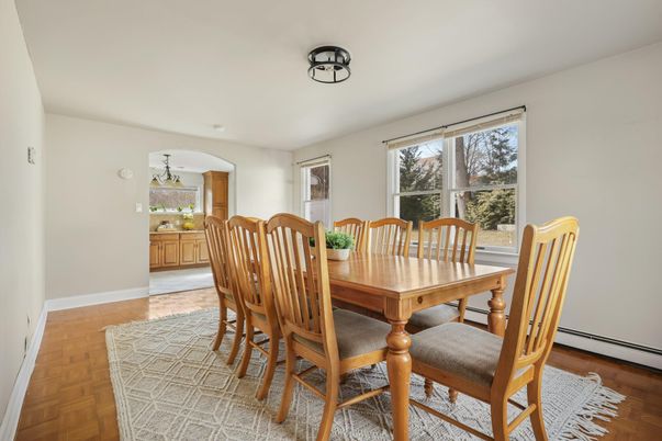 Dining room, Interior, Wood Texture Flooring