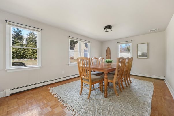 Dining room, Interior, Wood Texture Flooring