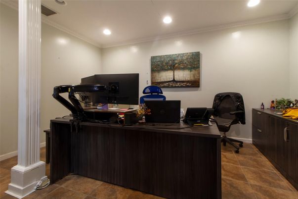 Home Office, Interior, Recessed Lighting