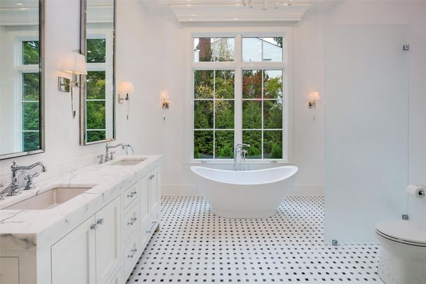 Bathroom, Dual Sink Vanities, Free Standing Baths, Interior