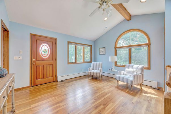 Interior, Recessed Lighting, Wooden Beams, Wood Texture Flooring