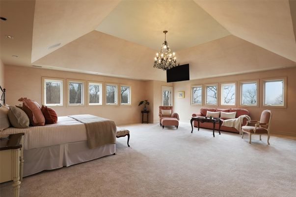 Bedroom, Chandelier, Interior